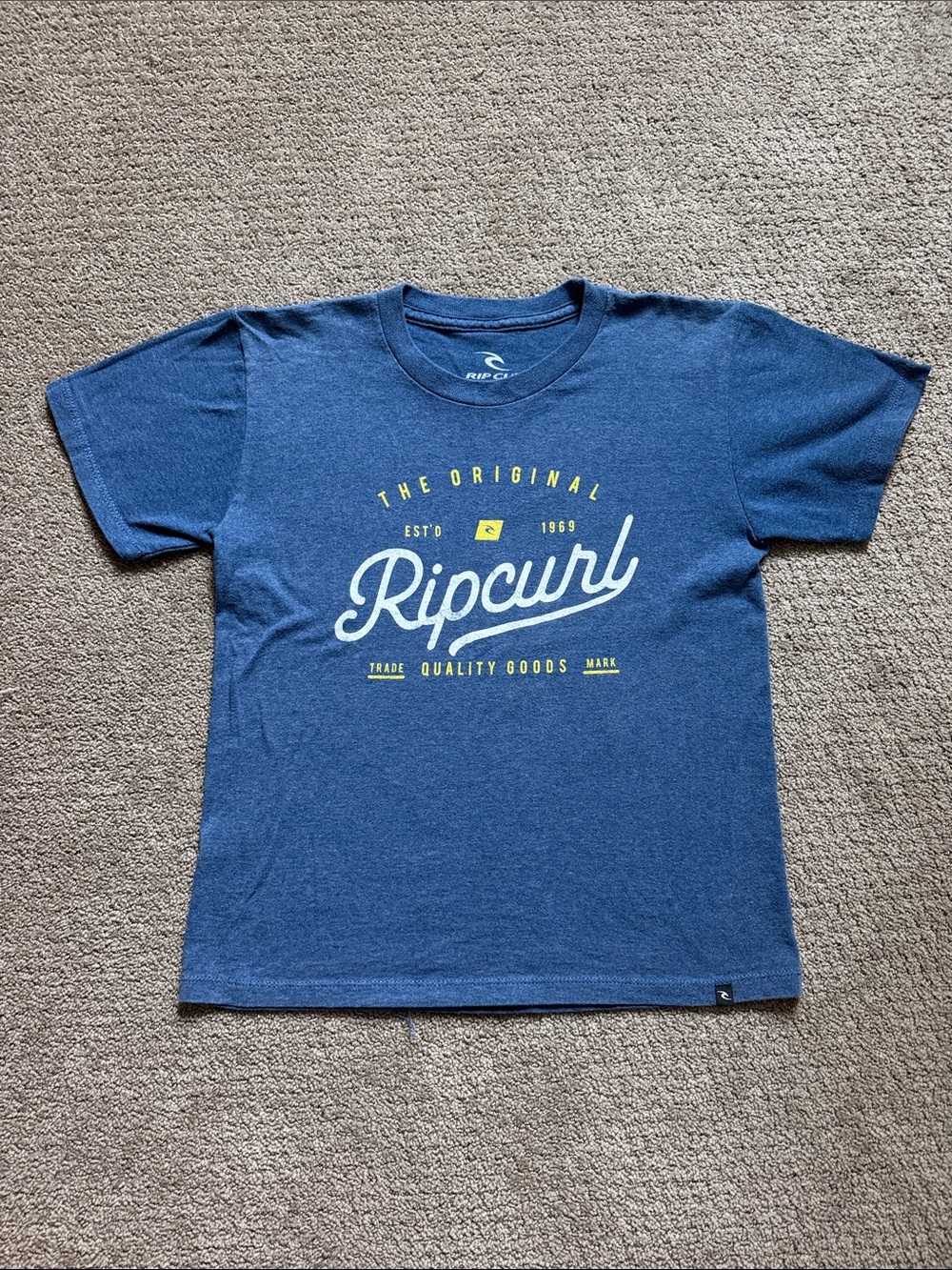 Rip Curl Kids' Blue Logo Graphic Tee